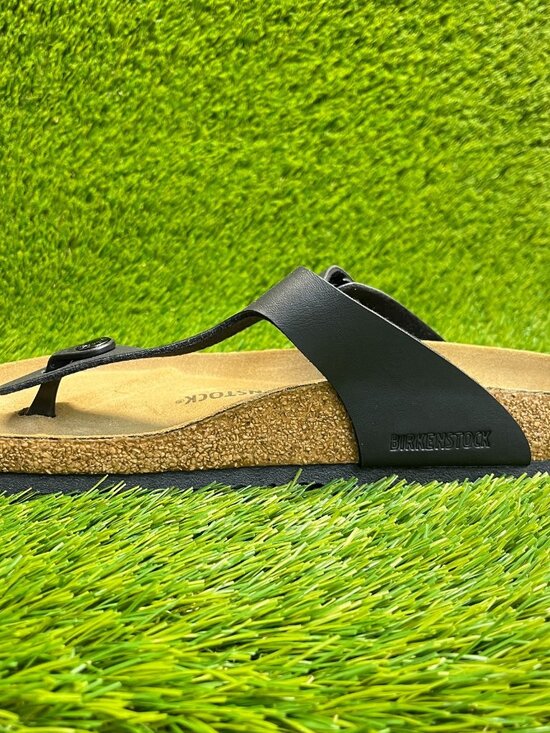 Birkenstock Gizeh Birko-Flor Mens Size 9 Black Brown Beach Outdoor Thong Sandals main image 7